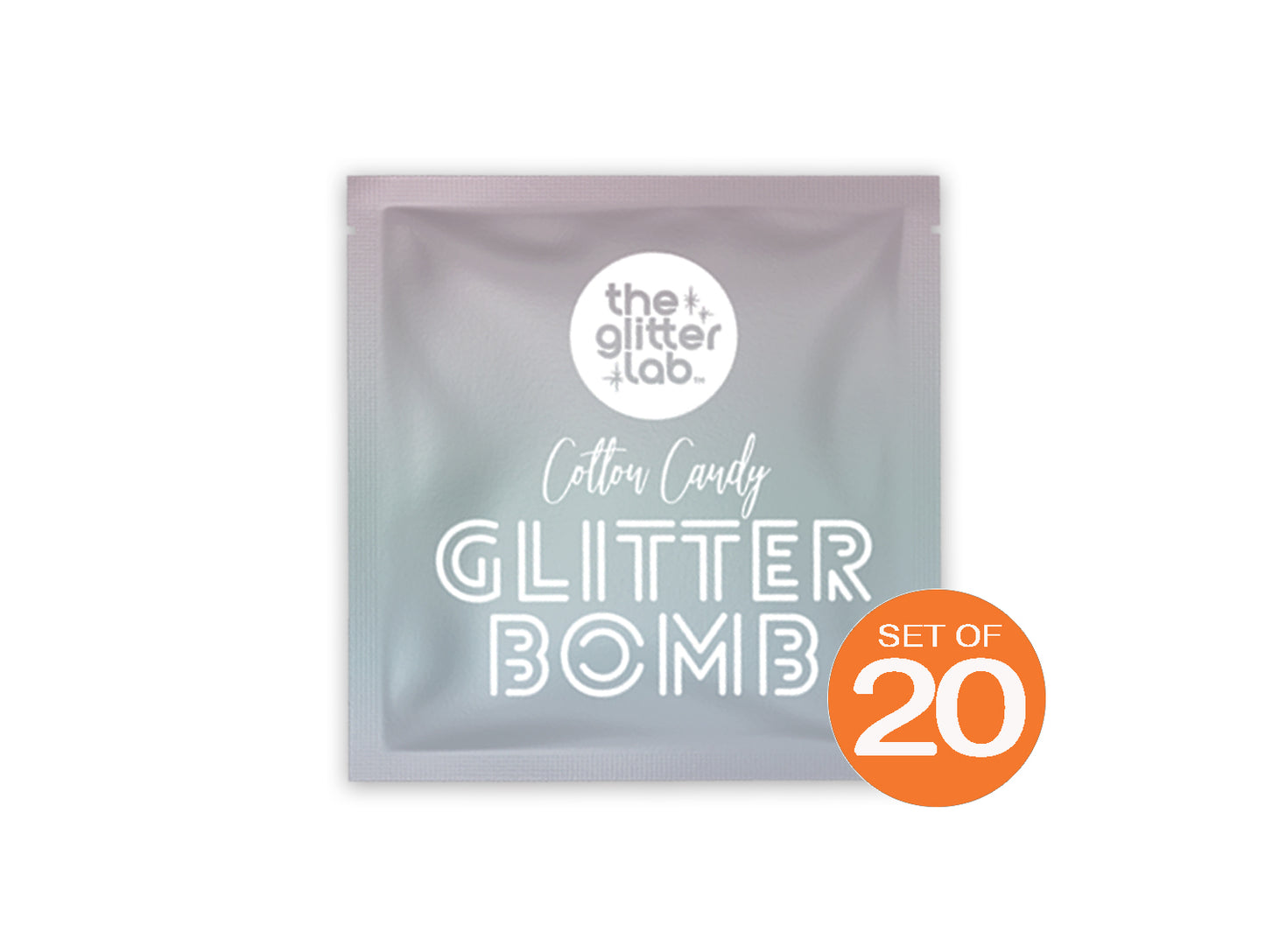 Orange Glitter Bombs - Set of 20
