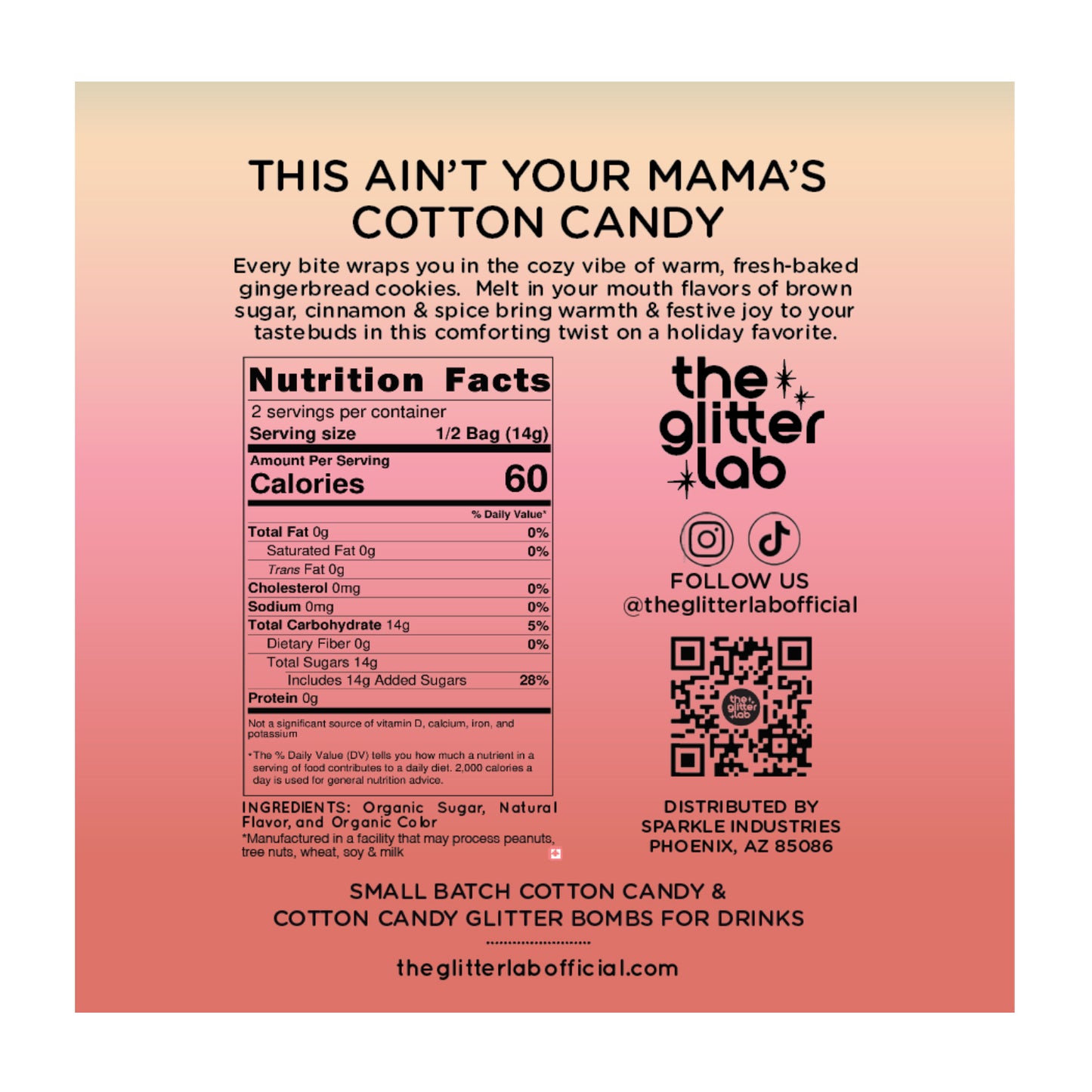 Peach Melba Cotton Candy