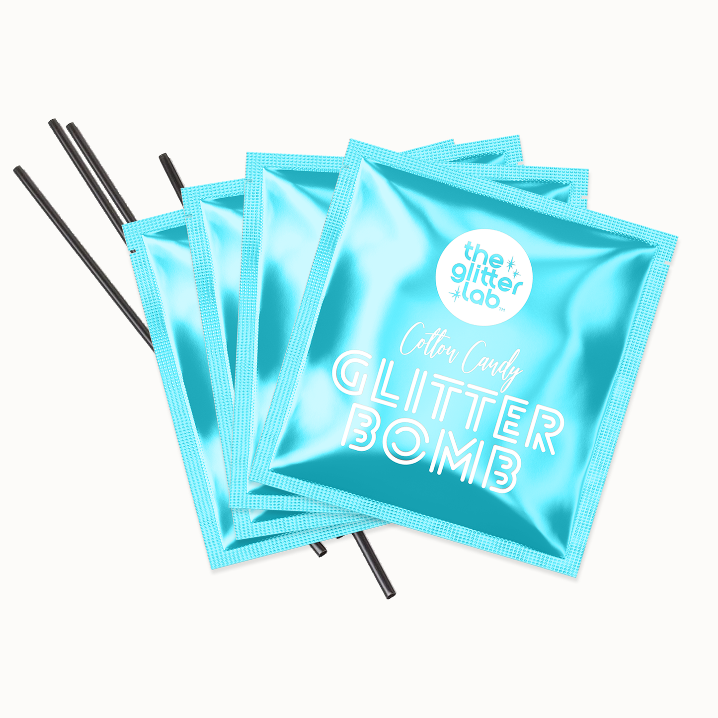 Teal Glitter Bombs