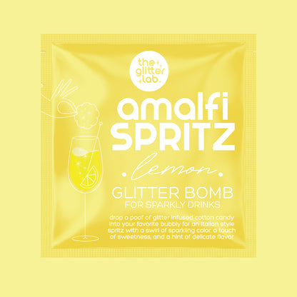 Amalfi Spritz Glitter Bomb for Prosecco & Bubbly | Lemon