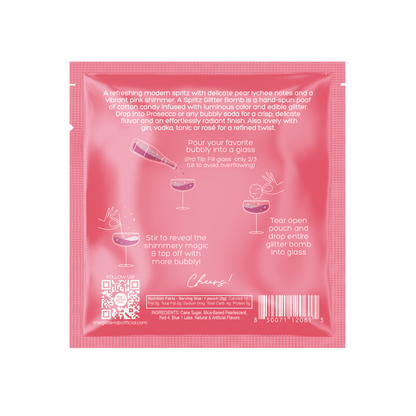 Aura Spritz Glitter Bomb for Prosecco & Bubbly | Pear Lychee