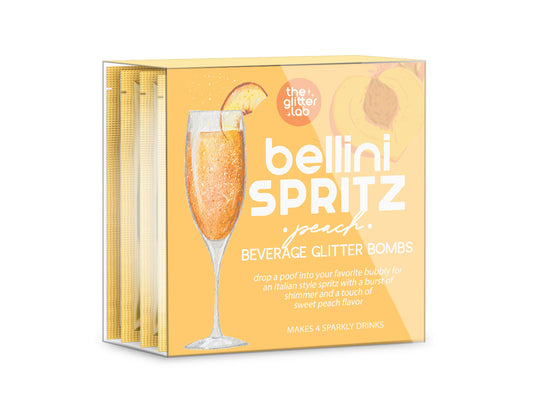 Bellini Spritz Glitter Bomb for Prosecco & Bubbly | Peach