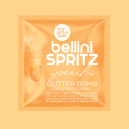 Bellini Spritz Glitter Bomb for Prosecco & Bubbly | Peach