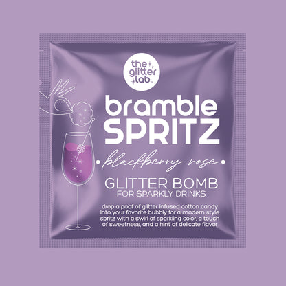 Bramble Spritz Glitter Bomb for Prosecco & Bubbly | Blackberry Rose
