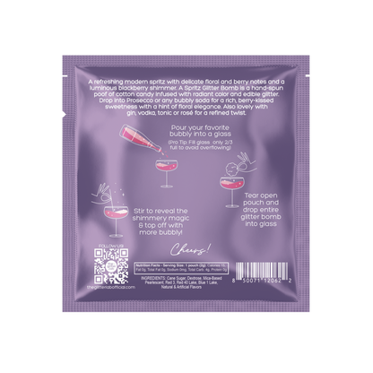 Bramble Spritz Glitter Bomb for Prosecco & Bubbly | Blackberry Rose