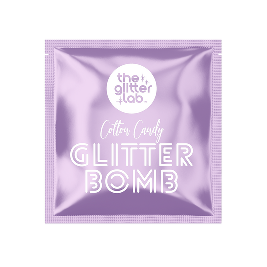Glow Purple Glitter Bomb Pouch