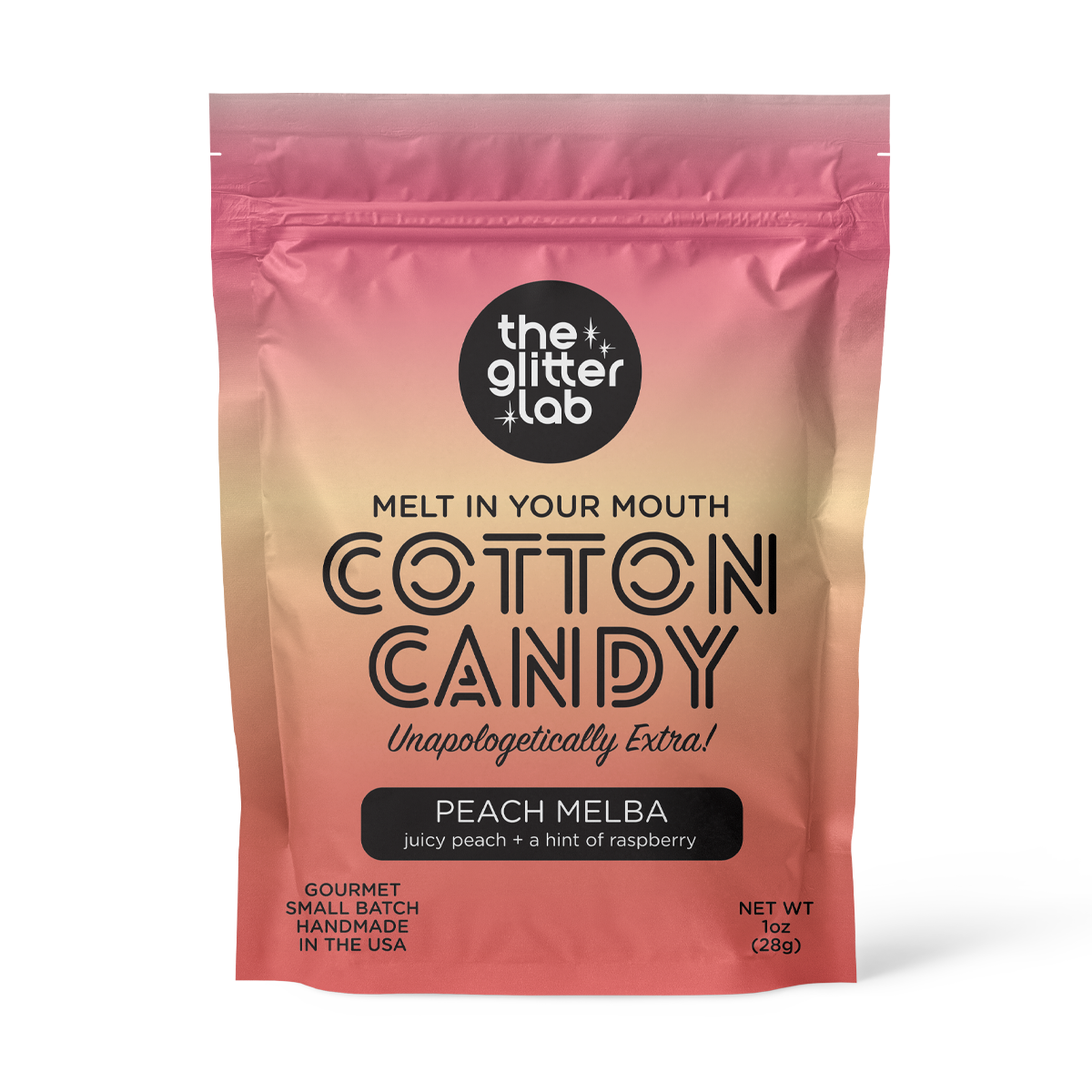 Peach Melba Cotton Candy