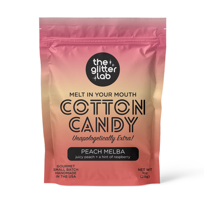 Peach Melba Cotton Candy