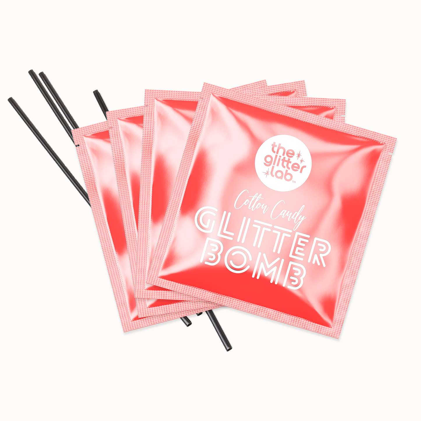 Red Glitter Bombs