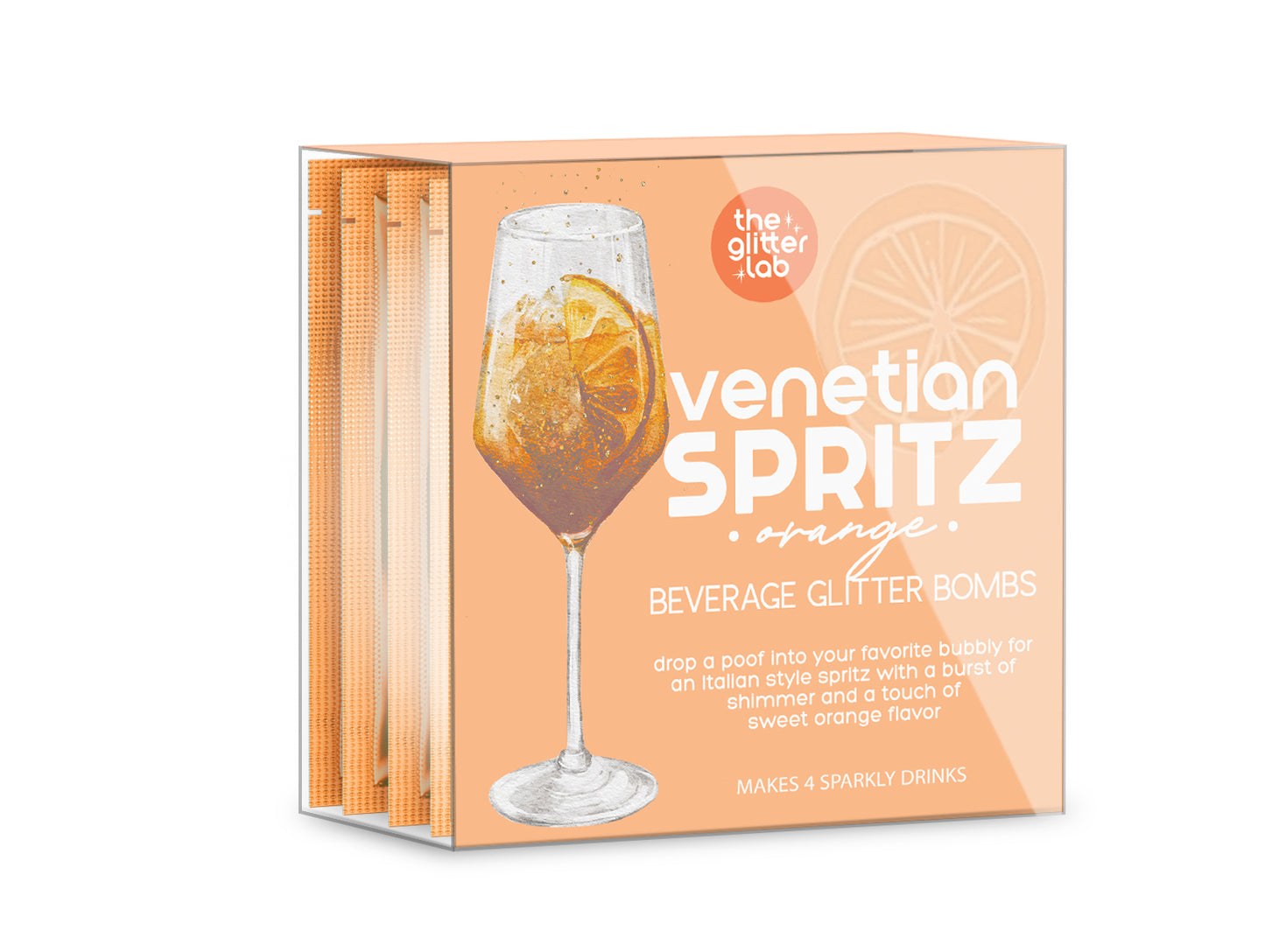 Venetian Spritz Glitter Bomb for Prosecco & Bubbly | Orange