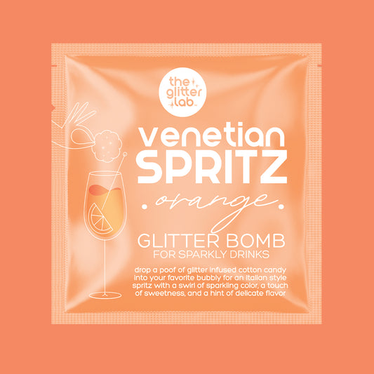 Venetian Spritz Glitter Bomb for Prosecco & Bubbly | Orange