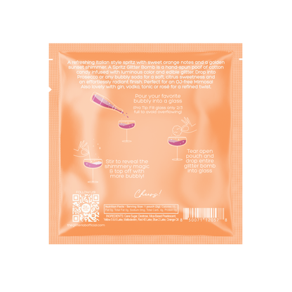 Venetian Spritz Glitter Bomb for Prosecco & Bubbly | Orange