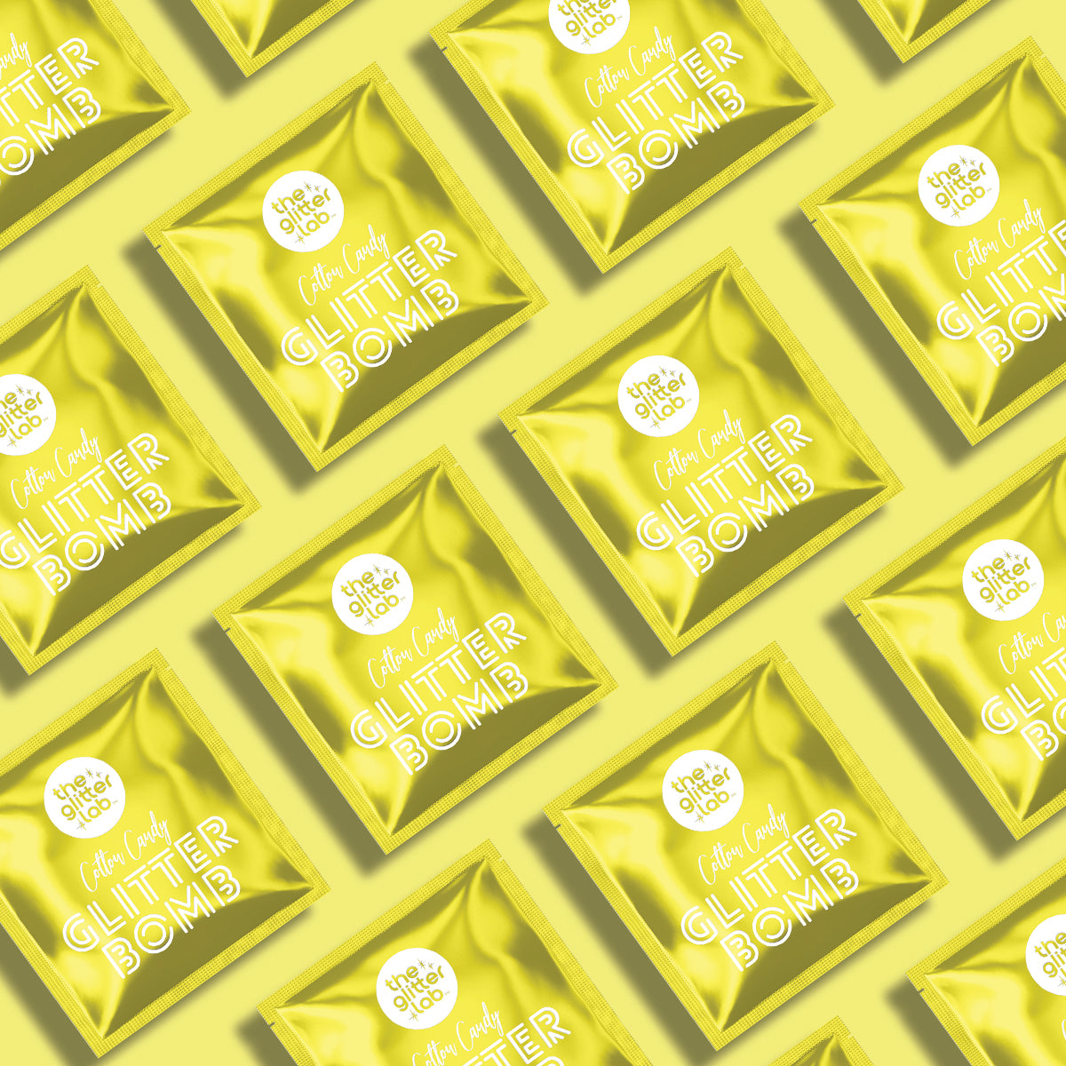 Yellow Glitter Bombs - Set of 20